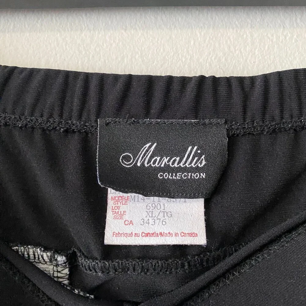 Marallis Collection Black White Geometric Pattern Skirt - Picture 3 of 10